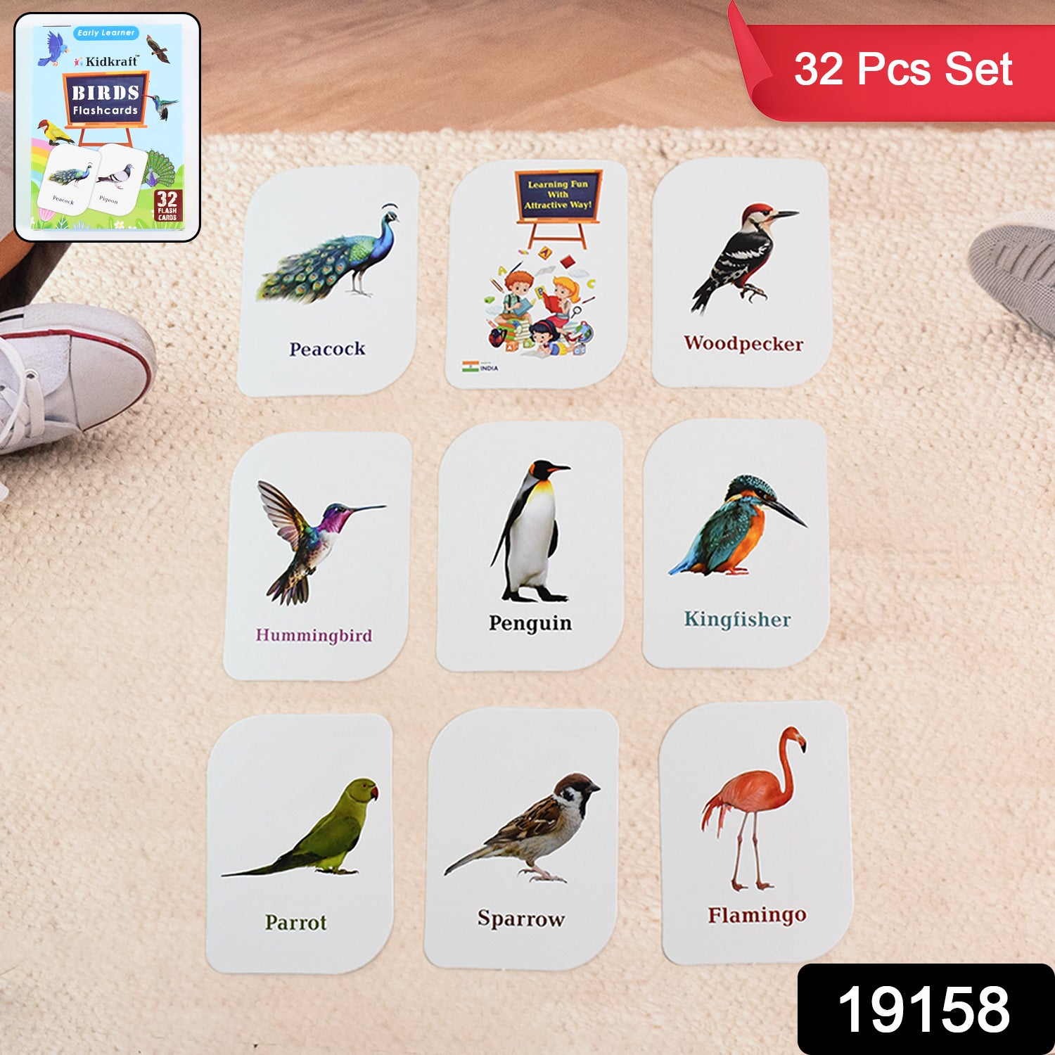 Kidkraft Early Learner Educational Flashcards  32 Birds Kidkraft Early Learner Educational Flashcards  32 Birds
